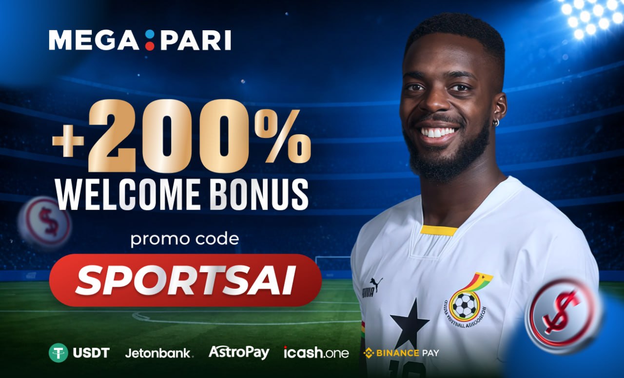 Megapari — 200% welcome bonus, promo code SPORTSAI