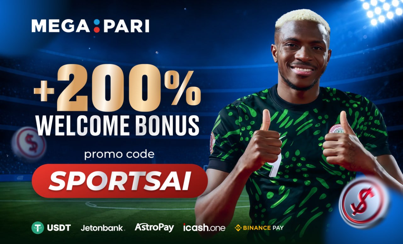 Megapari — 200% welcome bonus, promo code SPORTSAI